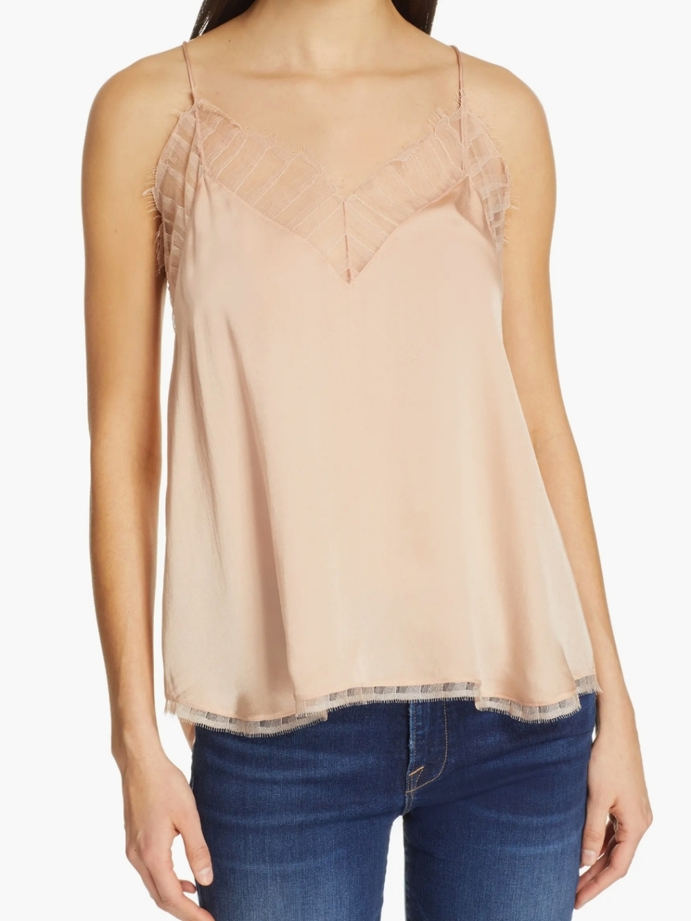 IRO  Lace-Trim Camisole PINK